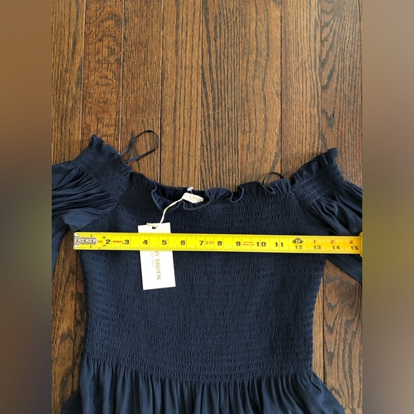 Ramy Brook Women's S Anita Off the Shoulder Dress in Dark Navy -BRAND NEW w/TAGS - Picture 8 of 11